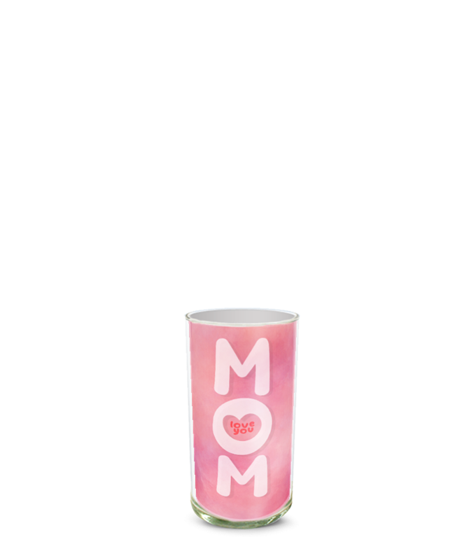 Partial image of Custom Photo Vase without flowers.